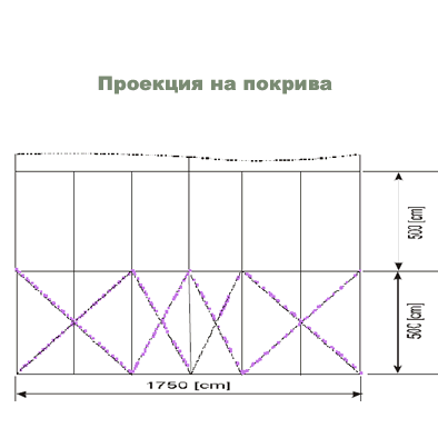 Шатри, Халета, Тенти широки 17.50 метра 